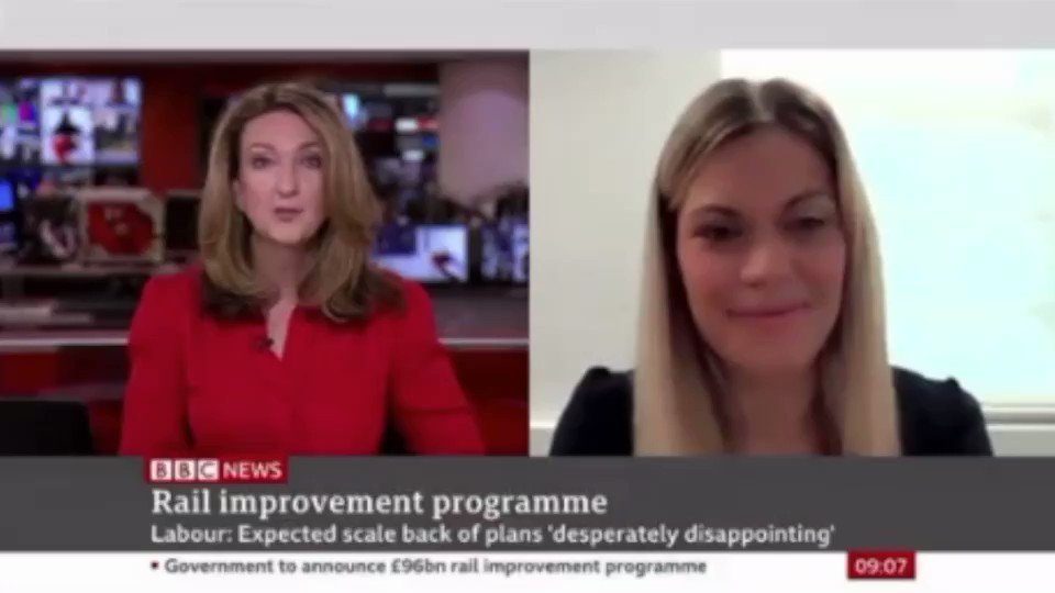 Victoria Derbyshire does not let Tory MP Miriam Cates lie

#LevellingUp #NorthernPowerhouseRail