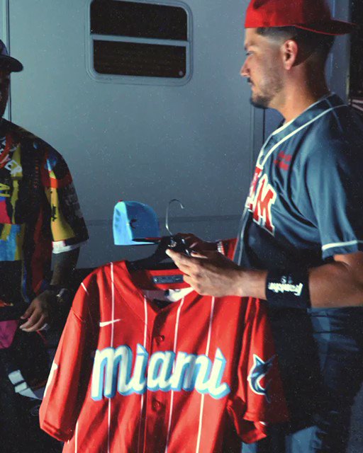 miami marlins red jersey