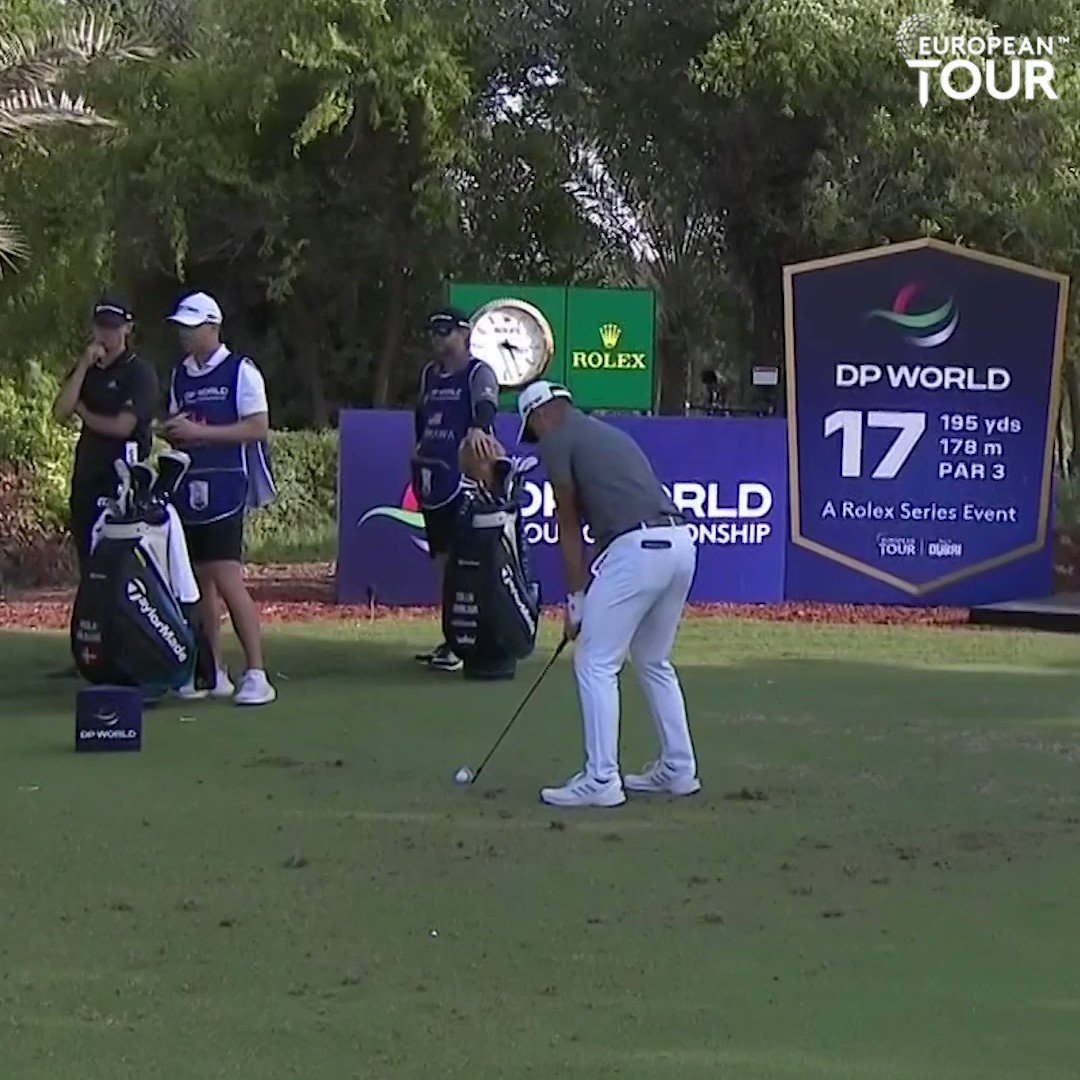 RT @GOLFTV: Watch closely as a hazard post helps @collin_morikawa save a crucial par on the 17th hole this morning. https://t.co/EY1V4mEzkY