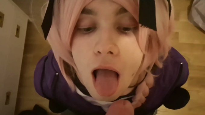 I'll always happily swallow too ??

#femboy #twink #cosplay #astolfo #cum #NSFW https://t.co/sMNwmfO