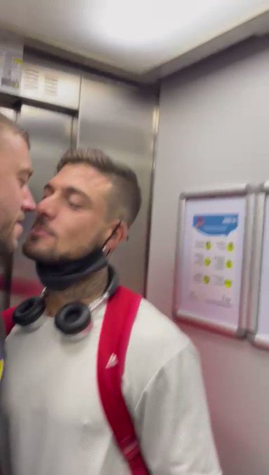Elevator kissing ..with my sexy guy @JustinTheJocK3X ?                          Do you want to see more