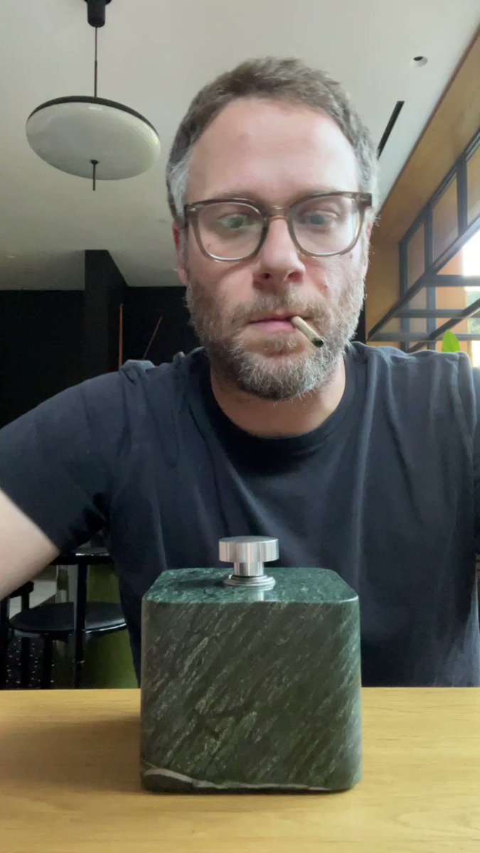 RT @Sethrogen: This is a car lighter in a block of green marble. https://t.co/TJ0qcAXdxw