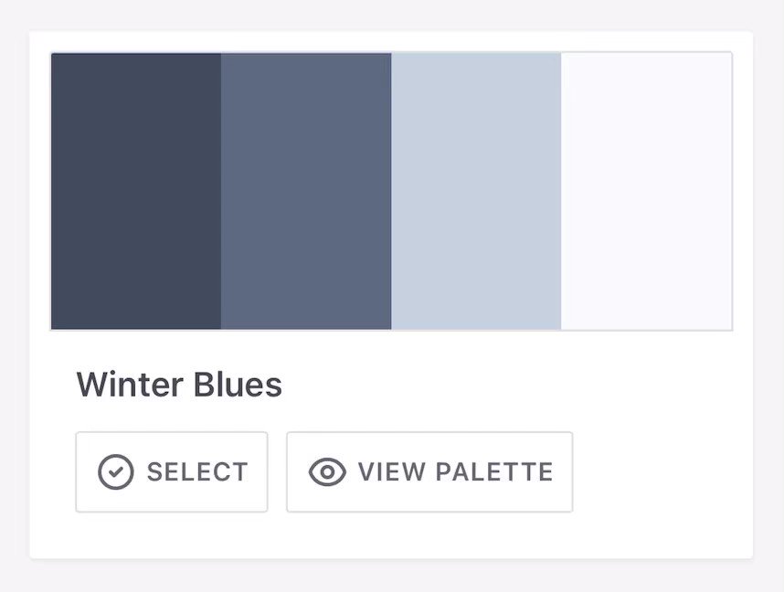 Color Conversations: Winter Blues