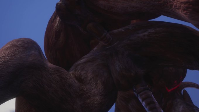 If you love minotaurs and big bulls.  
Then you will love this one.

Two minotaurs licking and fucking