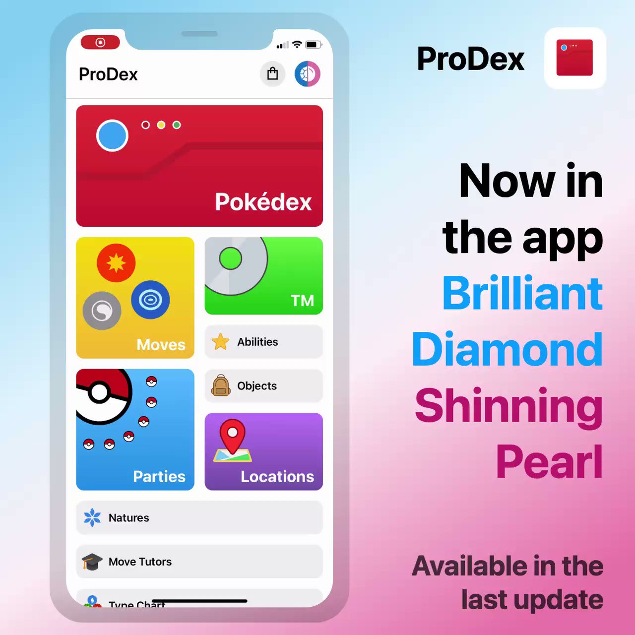 ProDex on X: 🔥 Checklists are now available in the app. Mark Pokémon as  caught, shiny, seen, favorite or anything you want! 👉 Download the app:   #pokedex #pokemon #Pokémon #pokemonshiningpearl  #pokemonbdsp #