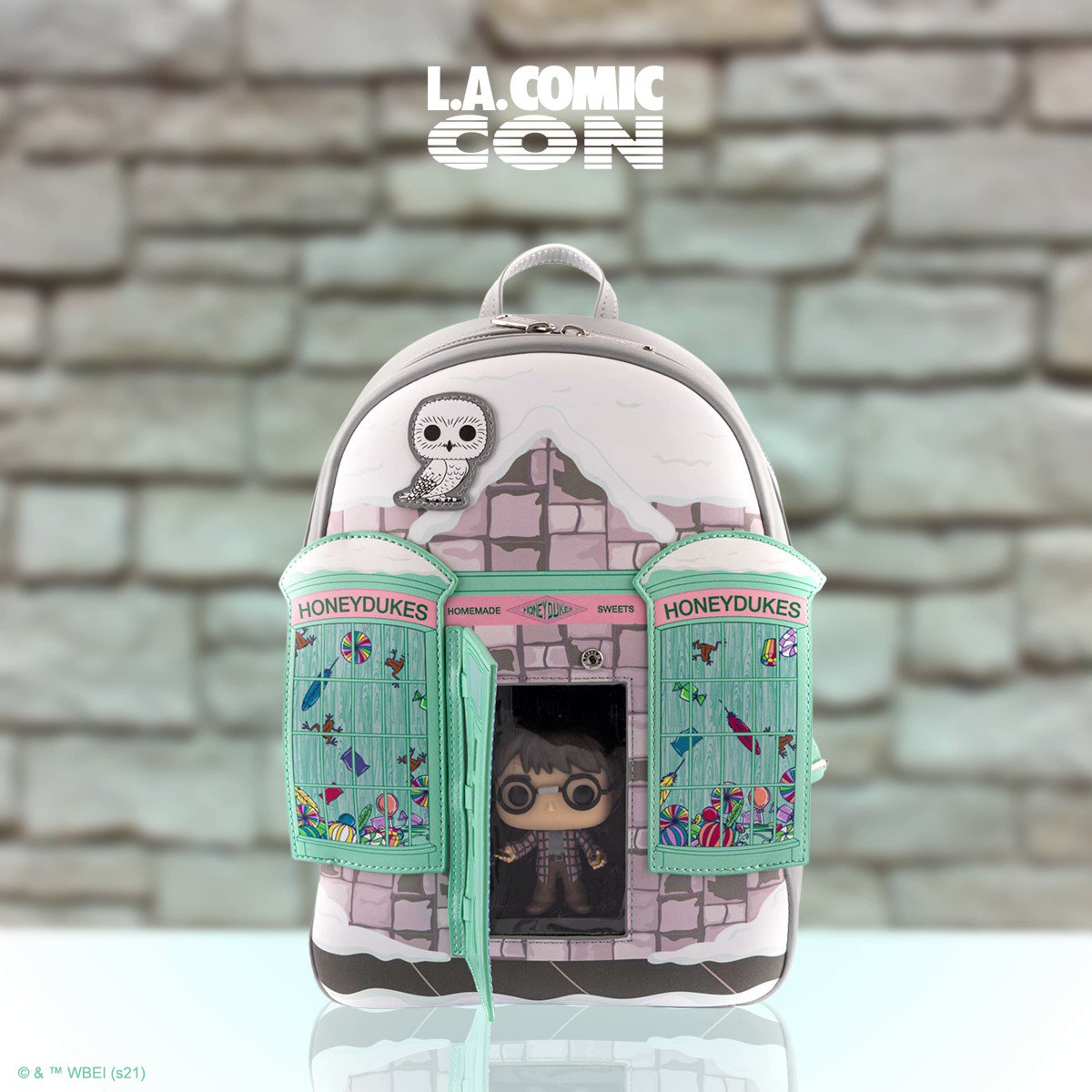 LOUNGEFLY HARRY POTTER HONEYDUKES LACC 2021 OPEN DOOR MINI