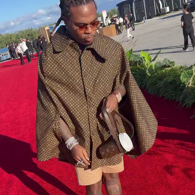 Rap Alert (Backup) on X: Gunna attends the fashion show for Louis Vuitton's  Spring/Summer 2022 collection.  / X