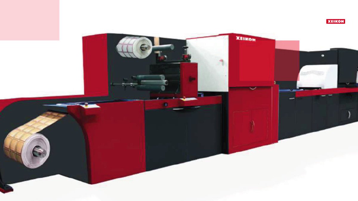 Image for the Tweet beginning: The Xeikon #FusionEmbellishmentUnit offers label