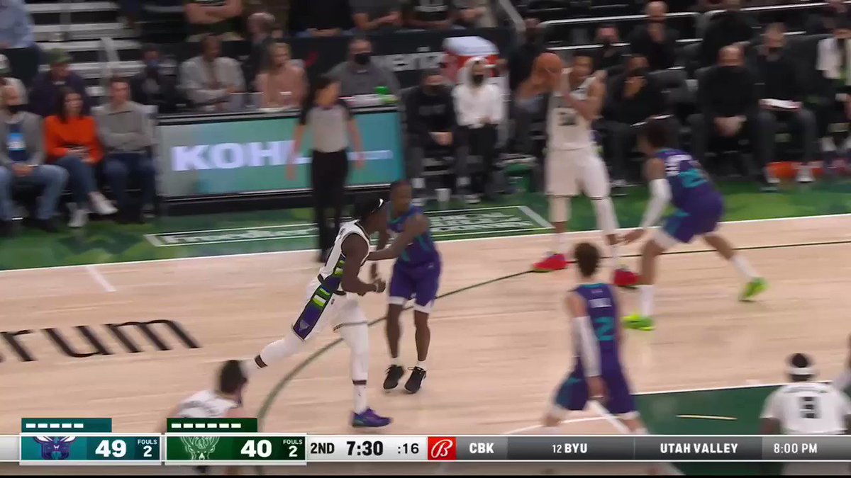 RT @NBA_Africa: Giannis Antetokounmpo (40 points) Highlights vs. Charlotte Hornets
#NBA75 #NBAAfrica https://t.co/WoJckQlfPy