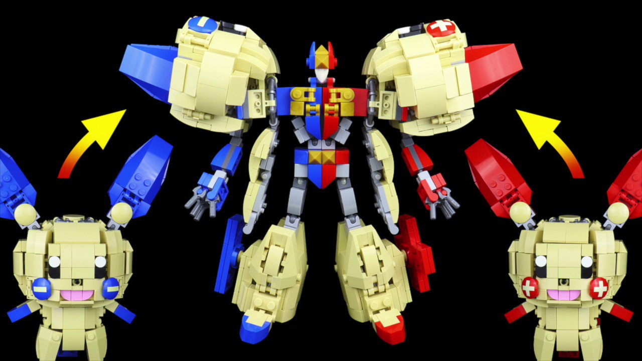 くまきん Kumakin Legoで プラスル マイナン の合体ロボを制作しました T Co Ujurfrqlvt Twitter