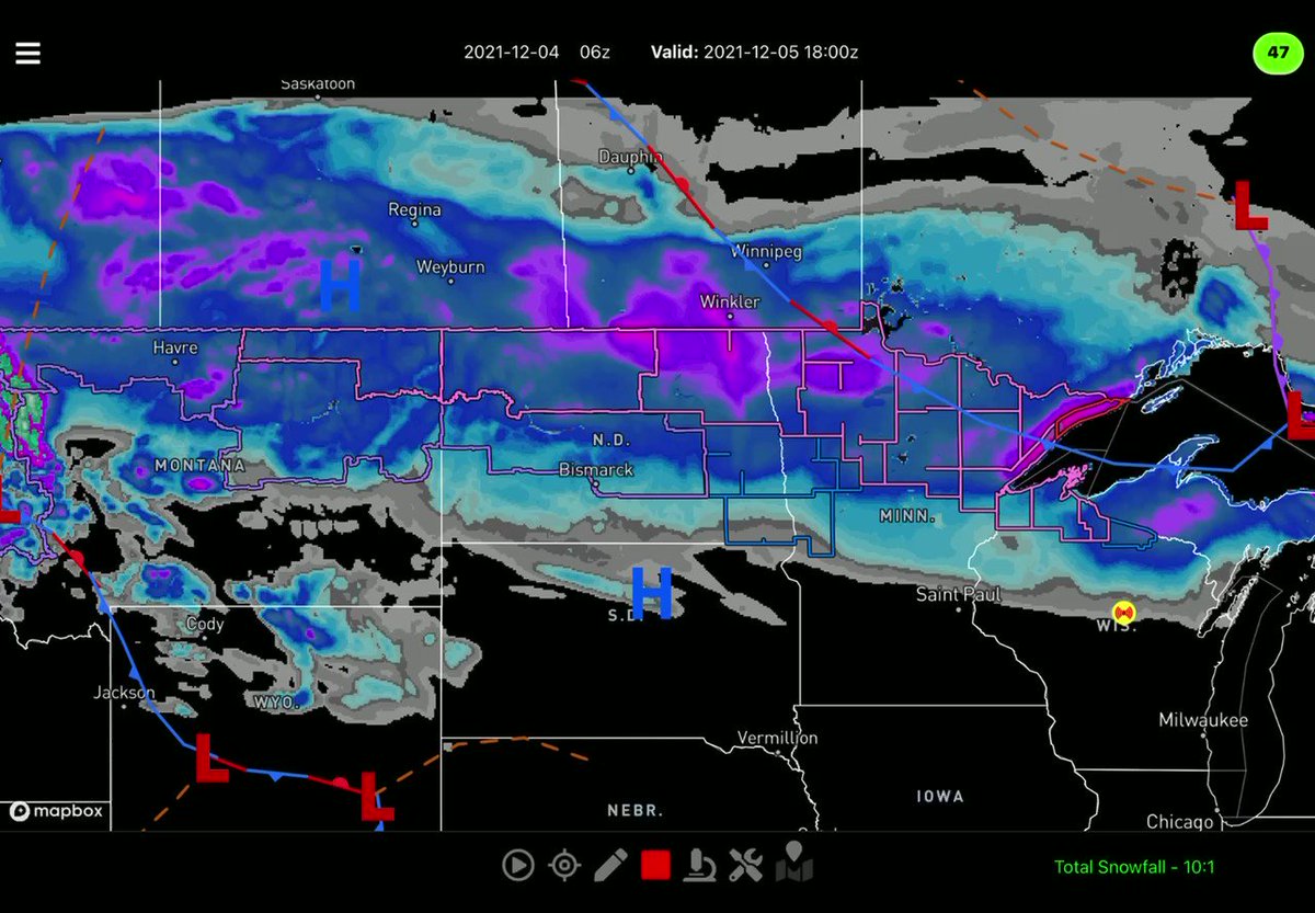 Big time snow event expected for A large portion of the Dakotas, Montana, and Minnesota starting as soon as this evening. A BLIZZARD WARNING is in effect for places like Grand Marais MN. Winter Storm Warnings, Watches, and Winter Weather Advisories are also in effect. (1/2) https://t.co/L5L7SZO53V
