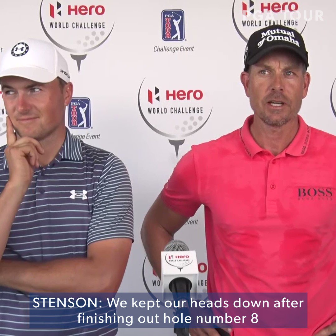 Golf Monthly on Twitter "Spieth and Stenson react to playing from the