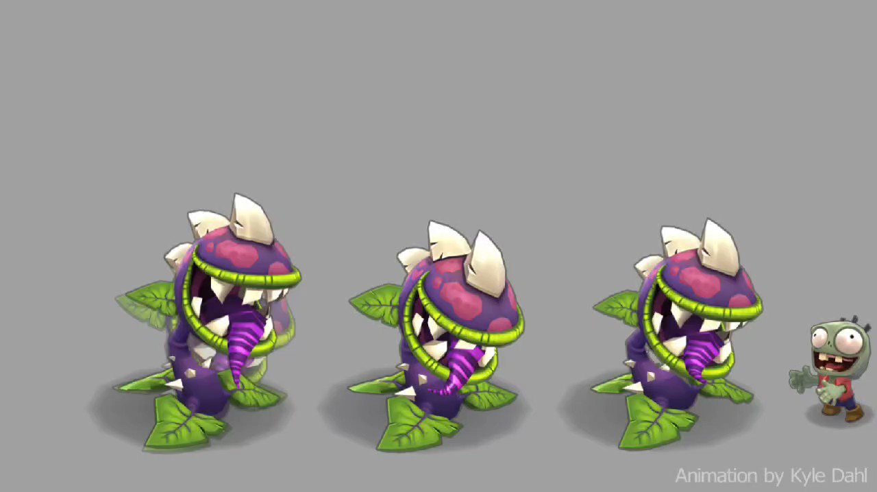 Chomper Burp Plants vs Zombies 3 KyleDahl.com - KYLE DAHL