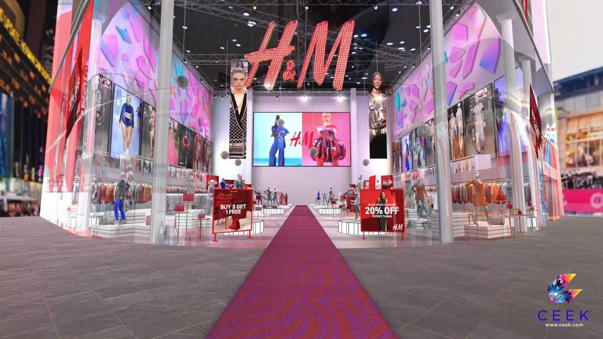Ceek on Twitter: "Shopping in the #metaverse with $CEEK Concept VR store presented to @hm by #CEEK Creating mainstream use cases for $CEEK + scaling #Virtualreality beyond games. #VRAPP #CEEKVR #NFT #VR #