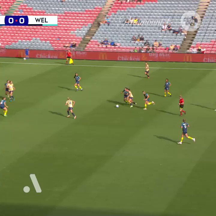 Shot? Cross? Who cares! 🤩

What a way to score your first ever @aleaguewomen goal 👊

🎥 @10FootballAU

#BondedByGold