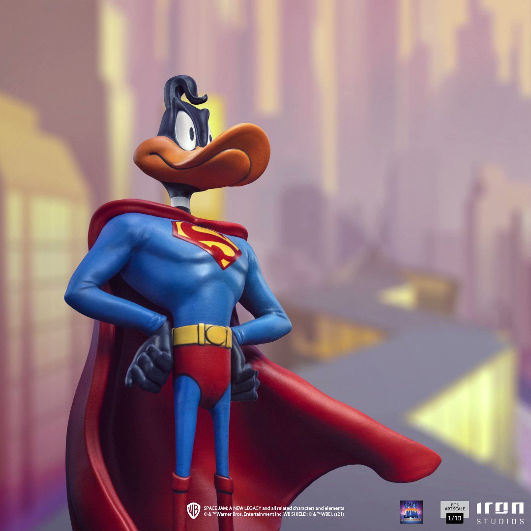 iron studios アイアンスタジオ Daffy Duck Superma Amazon.com: Iron Studios 1:10 Daffy Duck Superman - Space