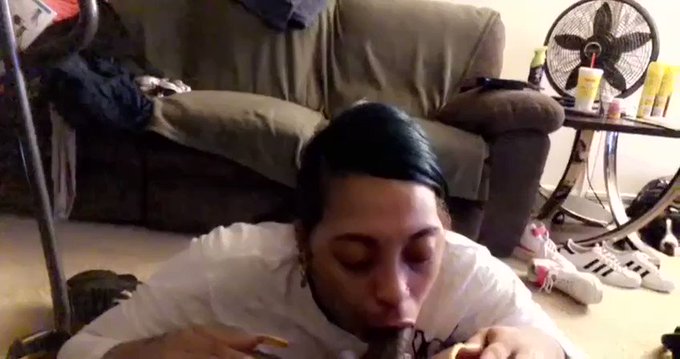 Sucked his dick with a big mouth he loves that shit   @purpkissess  @purpkissess  @purpkisses_27   FREE