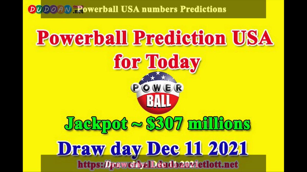 How to get Powerball USA numbers predictions on Saturday 11-12-2021? Jackpot ~ $307 millions -> https://t.co/JHqJS6kFub https://t.co/dQGTeweUXr