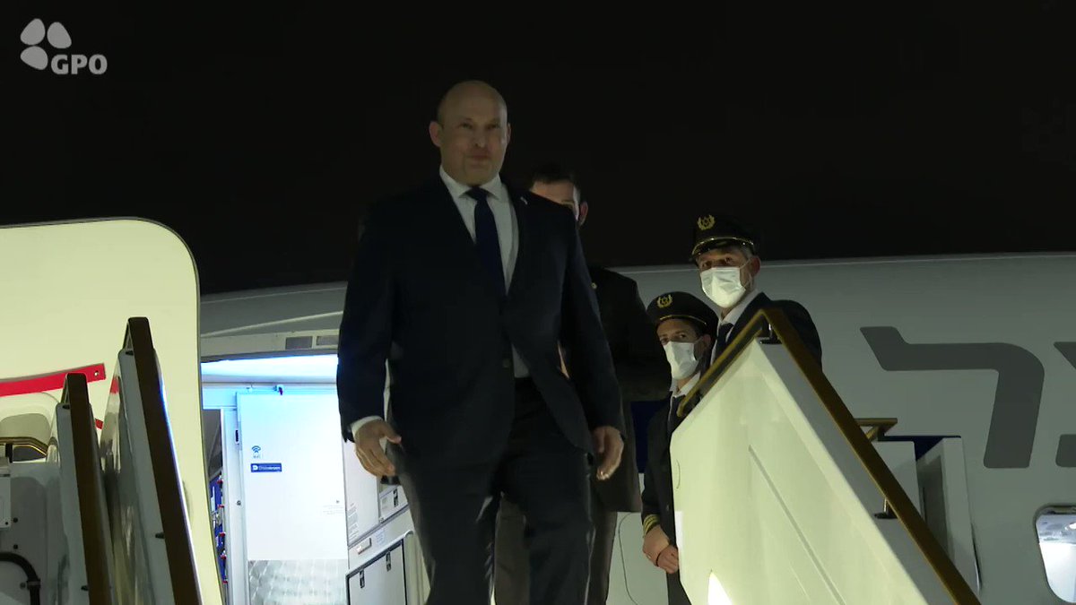 بالفيديو  وقائع وصول رئيس الوزراء نفتالي بينيت الى ابو ظبي في اول زيارة رسمية