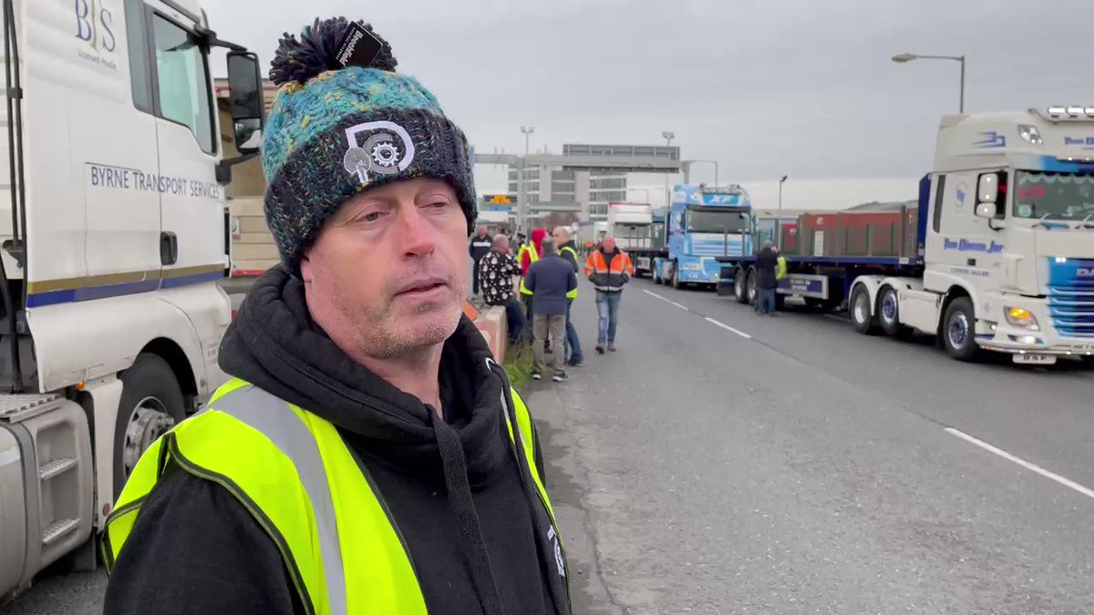 Laois Truck Driver Barry Cuddy & why the Irish Truckers are out in Force
