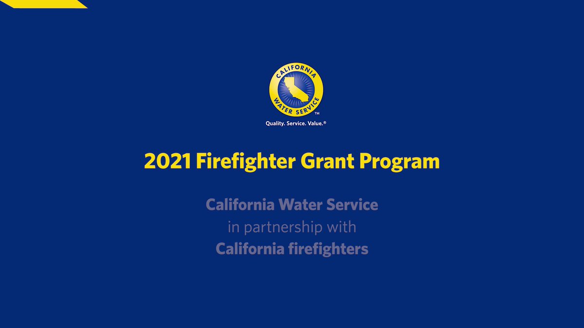 This holiday season, we’re pleased to announce the 8 fire departments receiving an award from our 2021 Cal Water Firefighter Grant program - totaling $174,500 - for life-saving equipment. Learn more about what each recipient will be able to purchase: https://t.co/sWXQ0WONbE https://t.co/cNOLjmUzeR