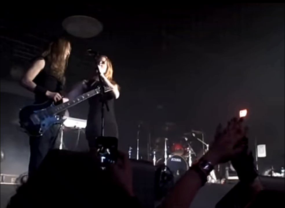 Snippet of Simone singing Happy Birthday to Mark Jansen during Epica\s show in Orlando, Florida (2012) 