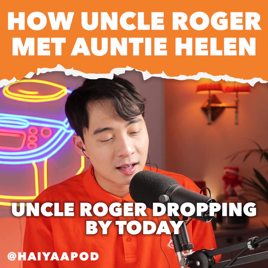 Nigel Ng (Uncle Roger) on X: Uncle Roger's dropping by the