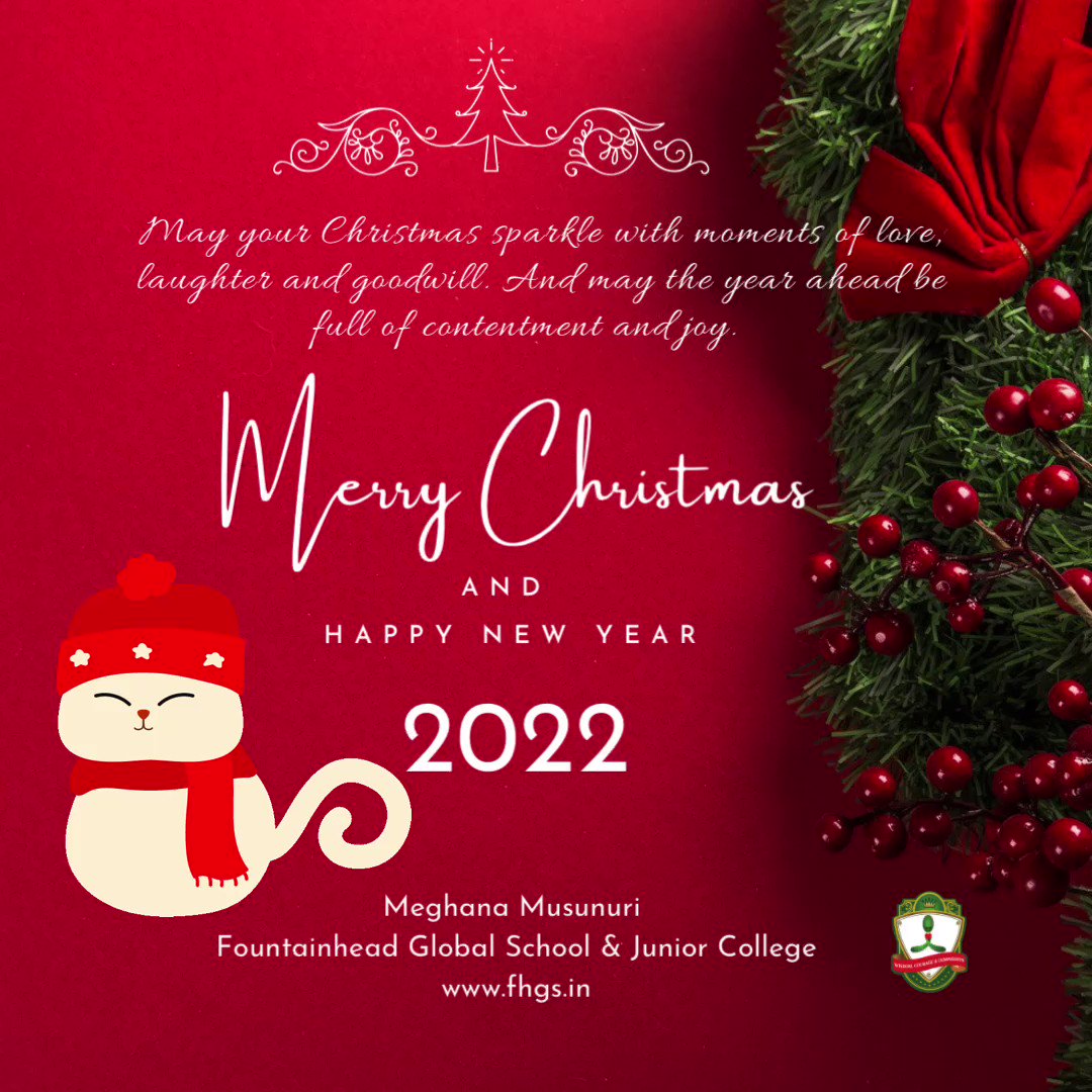 Goodwill Christmas Eve Hours 2022 Meghana Musunuri (Educator) On Twitter: "May Your Christmas Sparkle With  Moments Of Love, Laughter And Goodwill. And May The Year Ahead Be Full Of  Contentment And Joy. Wishing All Our Fountainhead Family,