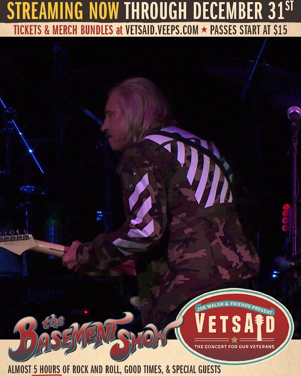 Joe Walsh & Friends VetsAid コンサートシャツ '18 2025-news.jpg?v=1723226045