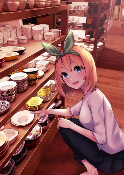 🍓🍫˙˚Nao–ナオ˚˙🍫🥝さんがTwitterに投稿した中野四葉(五等分の花嫁)のイラスト。