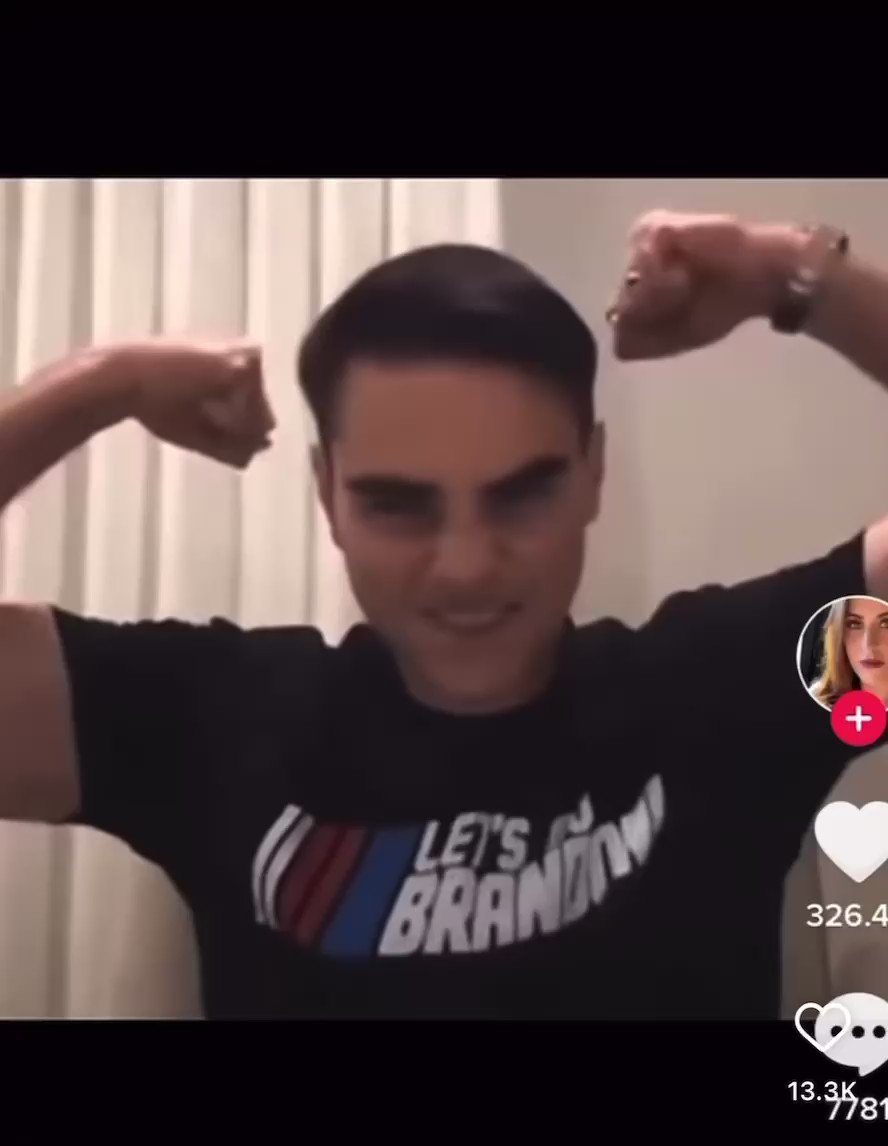 Patriottakes The Right Is Sharing This Video Making Fun Of Ben Shapiro Flexing In His Let S Go Brandon Shirt T Co 9psll6j8n6 Twitter