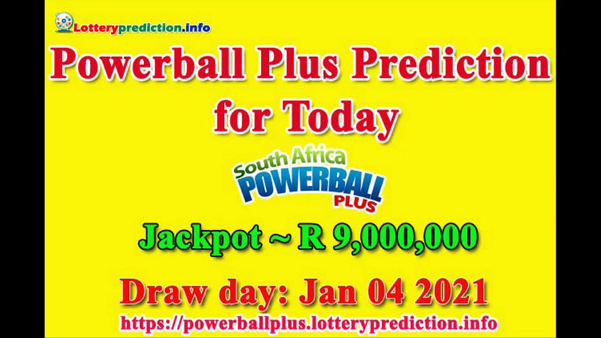 How to get Powerball Plus SA numbers predictions on Tuesday 04-01-2022? Jackpot ~ R9 millions -> https://t.co/431HgRhaMi https://t.co/WHk5EJX4gj