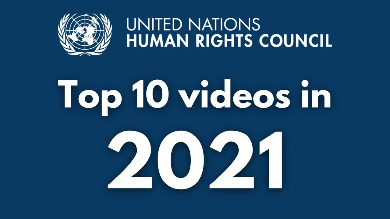 Elendighed Hver uge Socialisme UN Human Rights Council on Twitter: "These are the #Top10 most-watched  videos on the Human Rights Council's YouTube channel. View them all and  subscribe at https://t.co/jXbdSVvHpk https://t.co/TAEGHPmt53" / Twitter