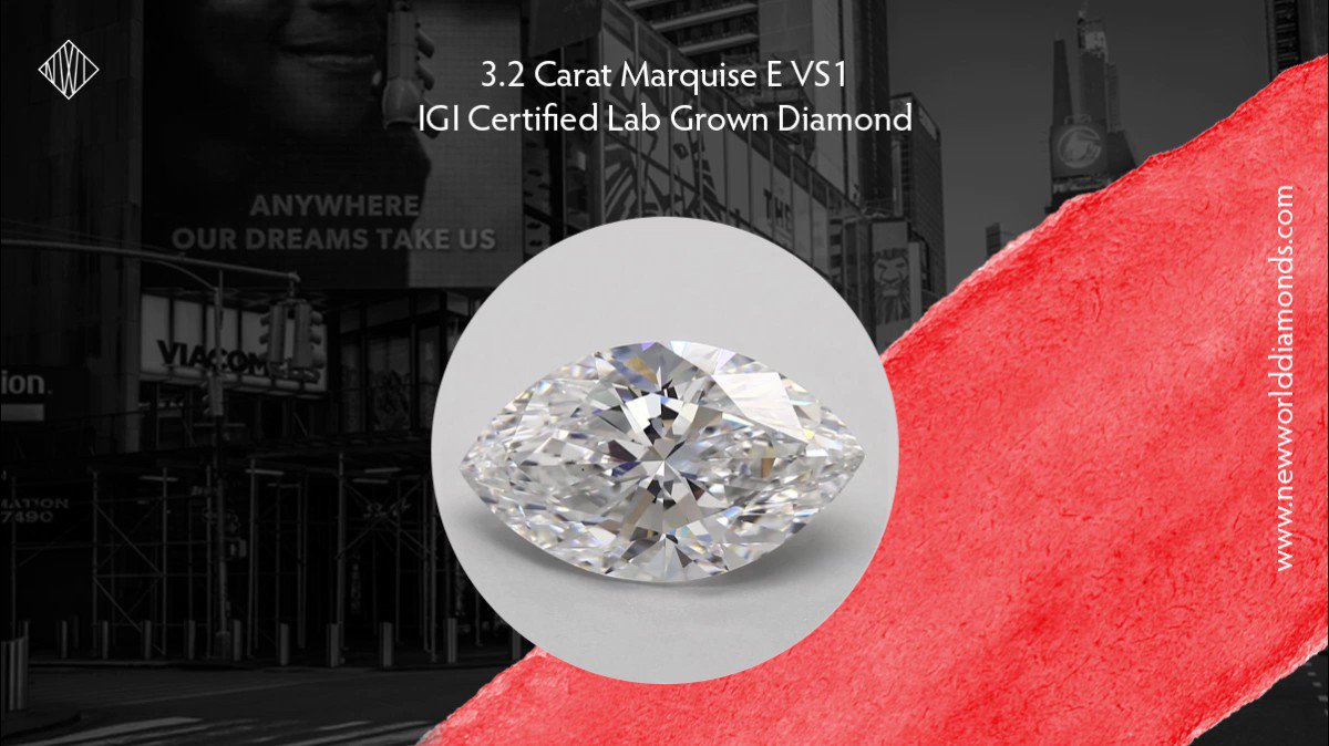 A unique design crafted intricately to adorn you with the most priceless embellishment. A marquise-cut that can be personalized to wear the way you love. Click on the link https://t.co/a3sb4F80hq to purchase 3.2 Carat Marquise E VS1 IGI Certified Lab Grown Diamond.

#diamond https://t.co/33la15uy6A