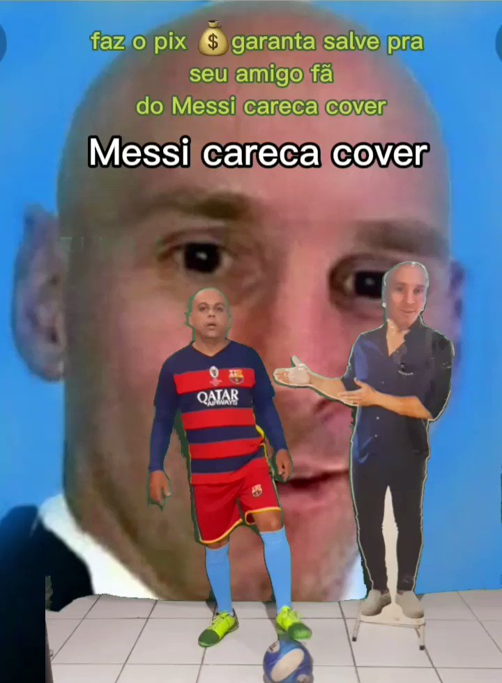 imagem messi careca