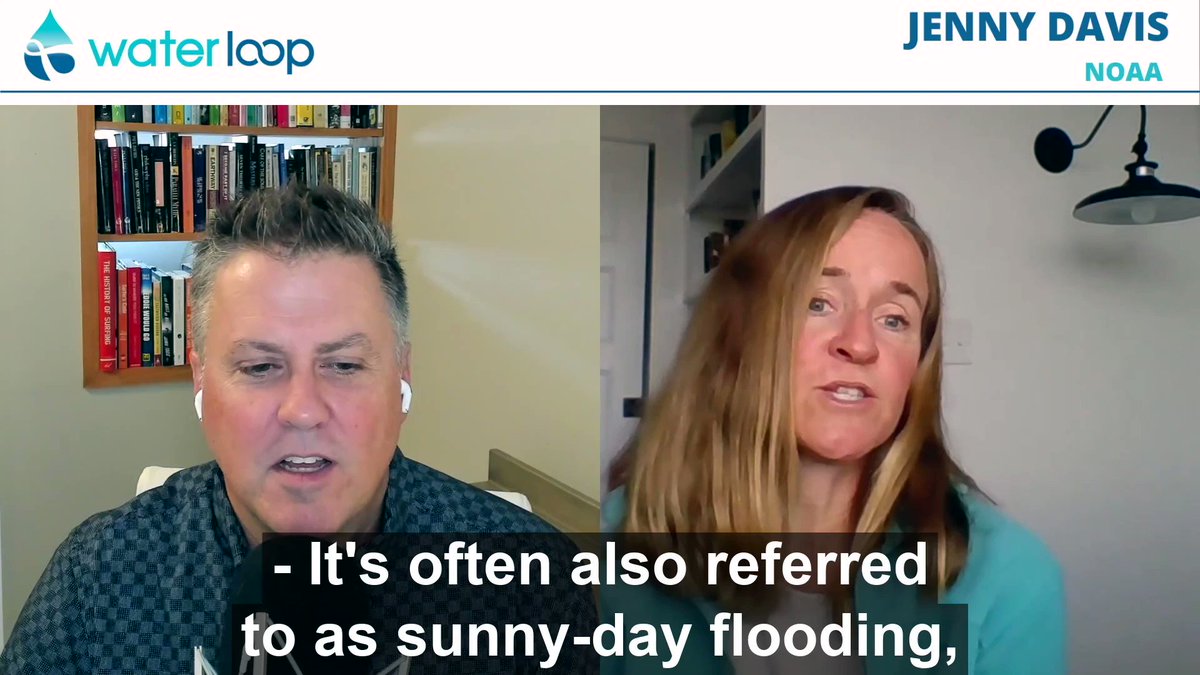 Over the last 20 years, the Mid-Atlantic and Southeast have experienced a 400% increase in blue sky flooding, which occurs during high tides and is rapidly worsening because of sea level rise, says Jenny Davis of @noaaocean.  

#podcast at https://t.co/ND5XZIL6be https://t.co/DG9HwYj5Jv