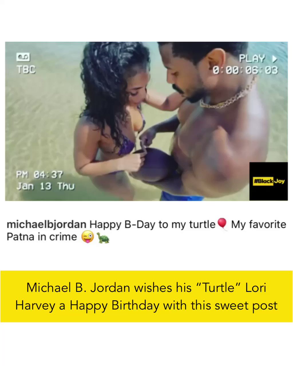 Michael B. Jordan wishes his Turtle Lori Harvey a Happy Birthday with this sweet post    