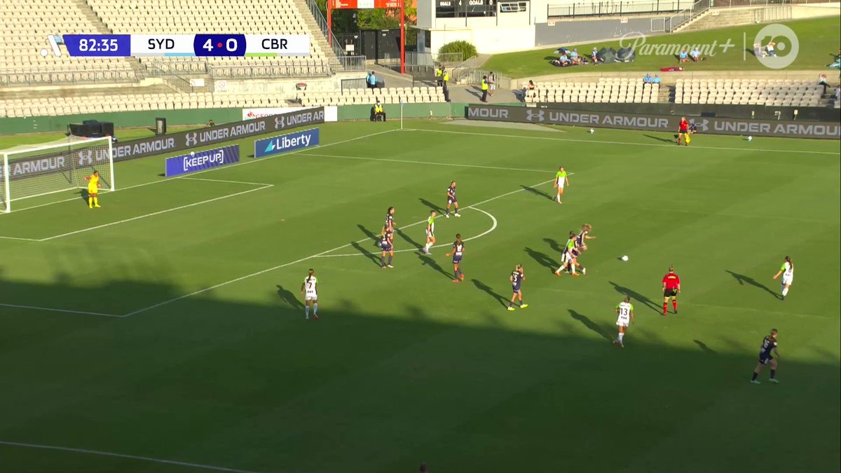 The drought is over!

Princess Ibini has played against @CanberraUnited 1⃣1⃣ times and never scored. Today that drought is over!

She waves to the fans as she makes it 5⃣-0⃣for @SydneyFC 👑

Follow Live:  #WeAreALeagues @LibFinancial