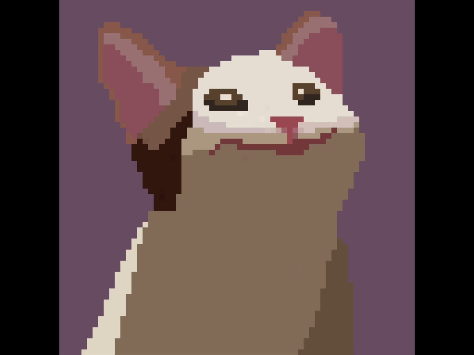 Pop cat pixel art