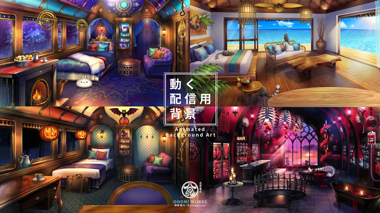 Tweets With Replies By 唐揚丸 イラストレーター Live2d 動く背景 Karaagemaru0002 Twitter