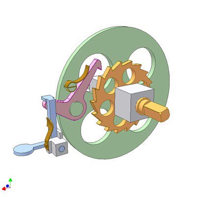 Ratchet Mechanism for Deg. Rotation