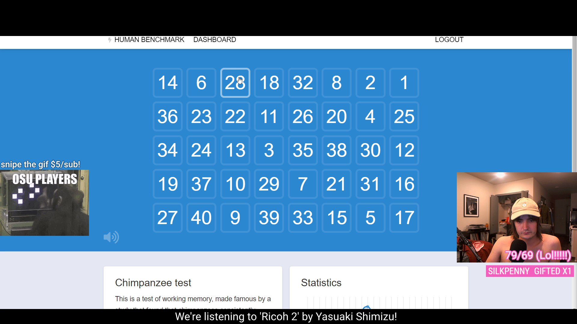 Human Benchmark Brain Test Online Challenge Game Free - Microsoft