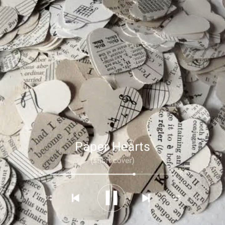 RT @et3rnitxt: paper hearts | tori kelly (short cover) 
by : yours truly

p.s. wear earphones ^^ https://t.co/80BOmCQUVL