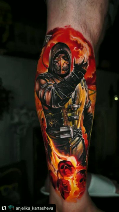 Details 69+ mortal kombat scorpion tattoo latest - thtantai2