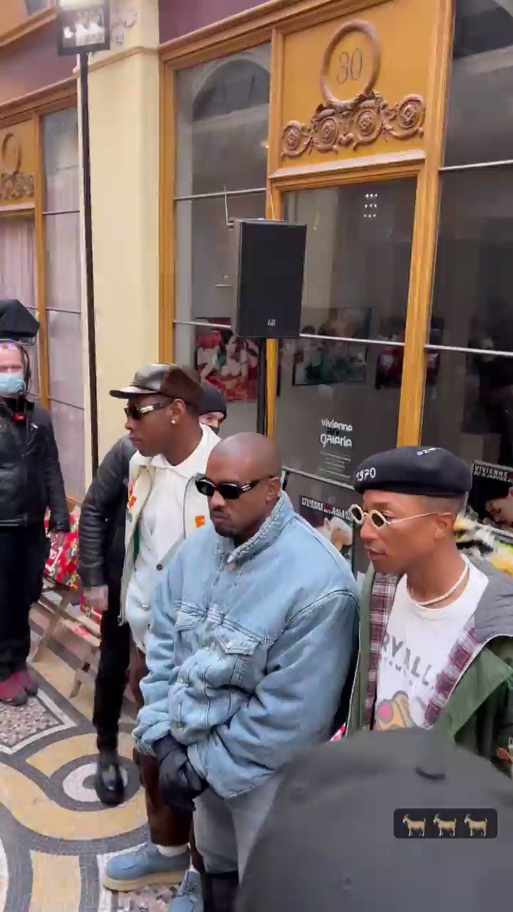Tyler The Creator x Kanye x Pharrell in Paris 🇫🇷