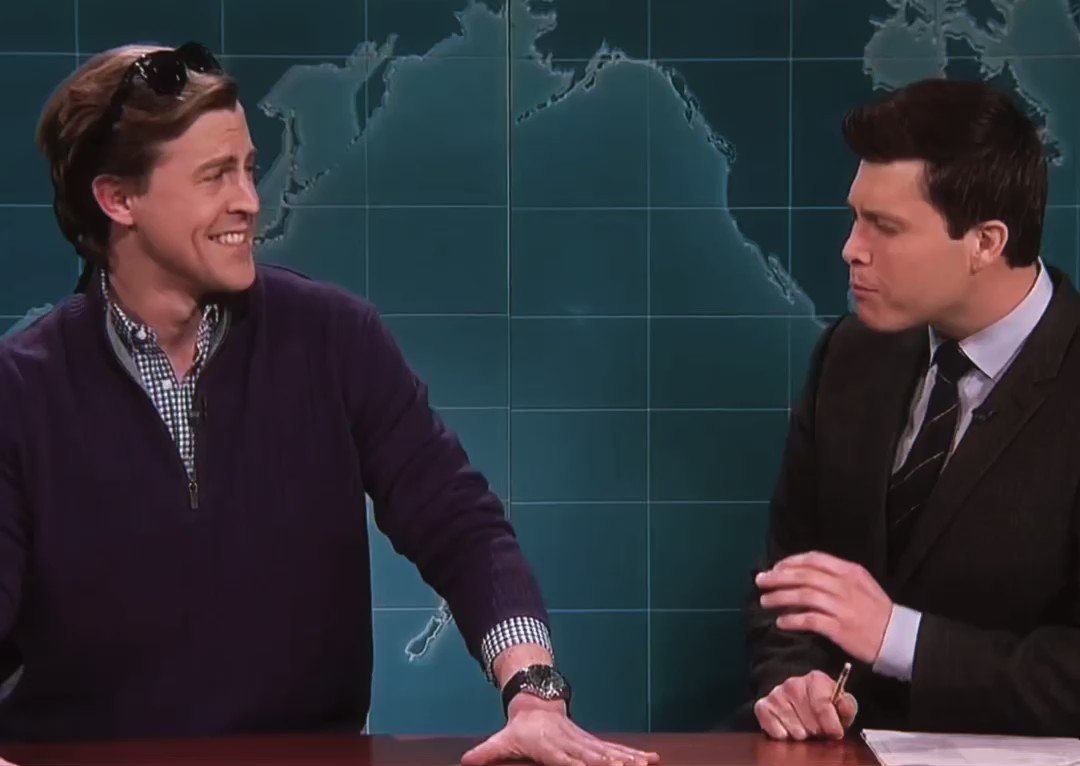 alex moffat colin jost weekend update guy who just bought a boat jostboat good in bed fancam edit snl saturday night live https://t.co/pSiWOZGLBu