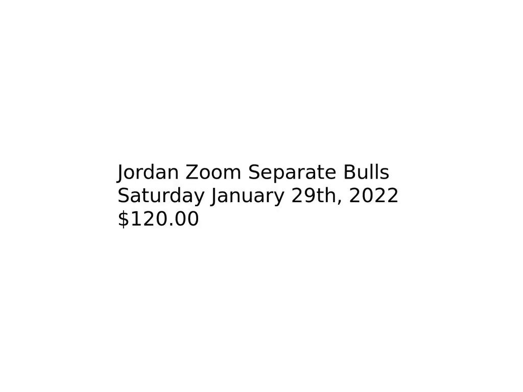 A Closer Look At The Jordan Zoom Separate Bulls releasing January 29th, 2022 https://t.co/7vpLLnYCEL