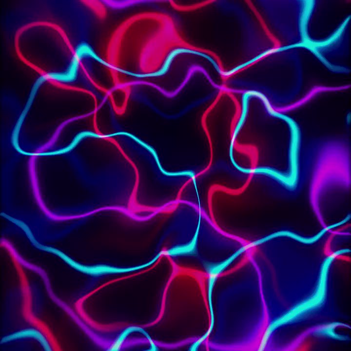 Bright Abstract Neon Multicolor Lines Looped Animation Video Background