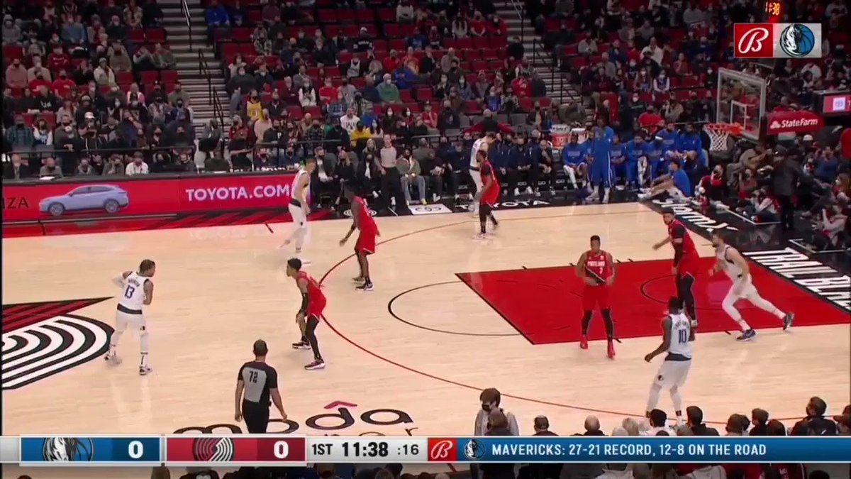 The Mavericks made it a point to attack Jusuf Nurkic often against the Trail Blazers.
Nurkic was unable to make an impact when hedging, playing near the level, in a drop, on a switch, and at times, having him stand in the paint later in the game left the unit vulnerable. https://t.co/l5kQGlNbPZ