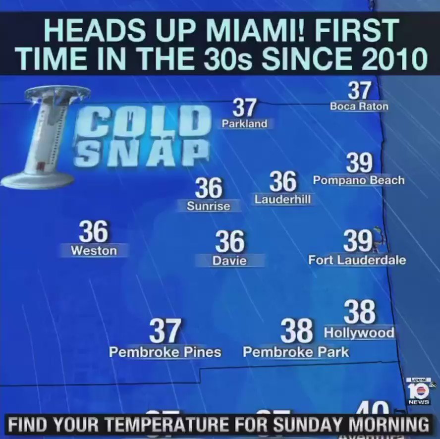 Brandon Orr on Twitter "⚠🥶 The coldest air in more than a decade will